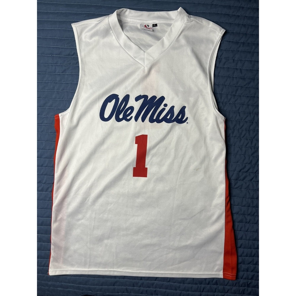 Ole Miss Rebels Promotional Basketball Jersey Men's Large White #1